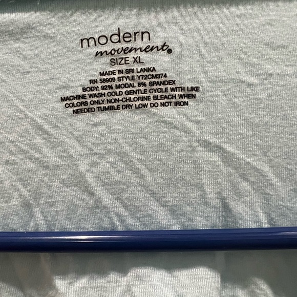 Womens light blue modern movement extra large tank top - Picture 2 of 6